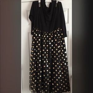 Shein Formal Maxi Length Dress Cold Shoulder